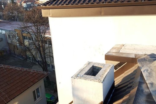 Доставка и монтаж на Метални керемиди модел ROOF цвят по Ral 8019 mat кв. Лозенец